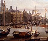 Grand Canvas Paintings - A Capriccio Of The Grand Canal, Venice - detail